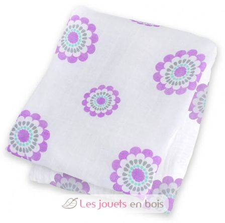 Bamboo Swaddle Mulltuch - Medallion lavender LLJ-121-005-008 Lulujo 1