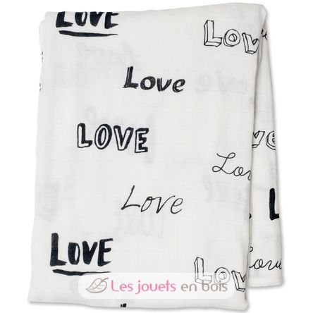 Bamboo Swaddle Mulltuch - Love LLJ-121-005-014 Lulujo 1