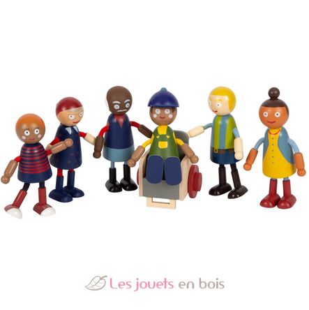 Puppen-Familie mit Rollstuhl LE12396 Small foot company 1
