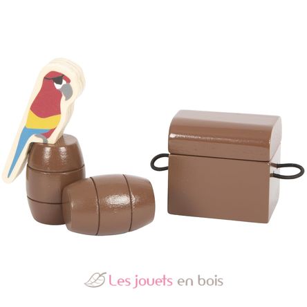 Schwarzes Piratenschiff LE12411 Plan Toys 11