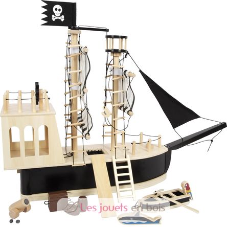 Schwarzes Piratenschiff LE12411 Plan Toys 1