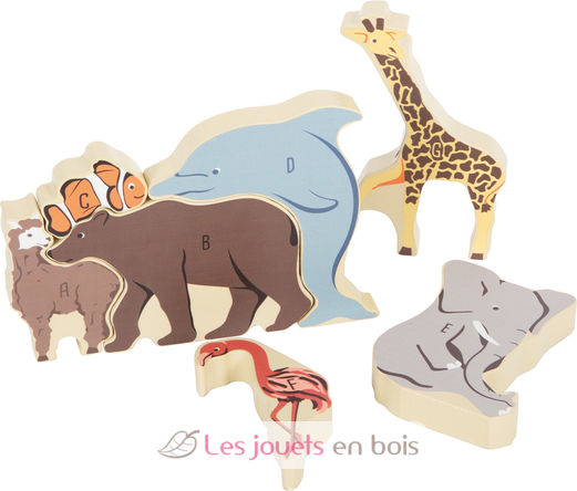 Buchstabenpuzzle Tiere LE12465 Small foot company 3