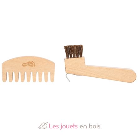 Spielzeug Pferdepflege-Set mit Tasche rot LE12705 Small Foot company 6