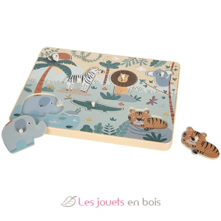 Setzpuzzle Tierlaute Safari LE12755 Small Foot company 2