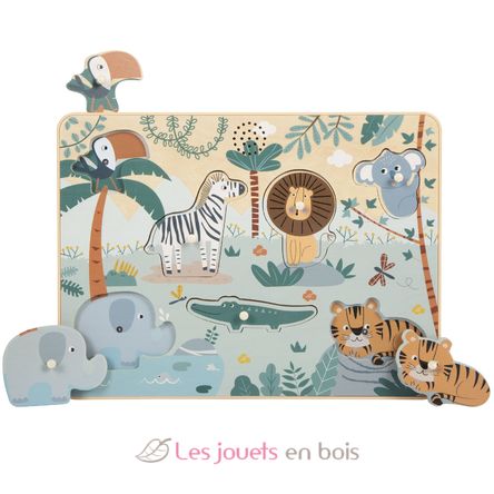 Setzpuzzle Tierlaute Safari LE12755 Small Foot company 3