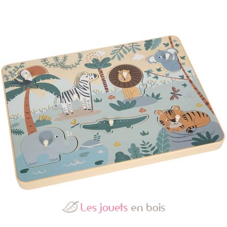 Setzpuzzle Tierlaute Safari LE12755 Small Foot company 5