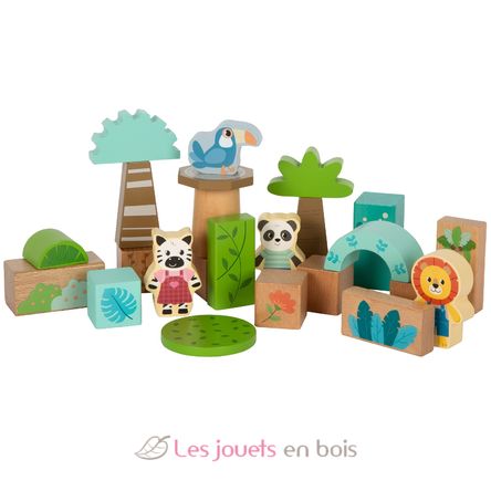 Holzbausteine Jungle Friends LE12768 Small Foot company 2