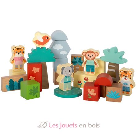 Holzbausteine Jungle Friends LE12768 Small Foot company 3
