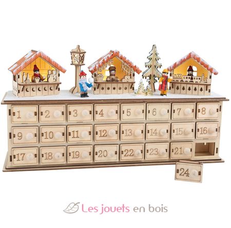 Adventskalender aus Holz Weihnachtsbasar LE1290 Small foot company 1