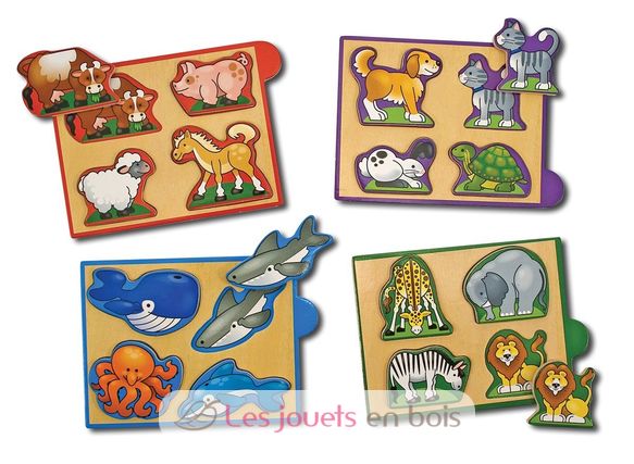 Mini-puzzle pack – Tiere MD-14790 Melissa & Doug 2