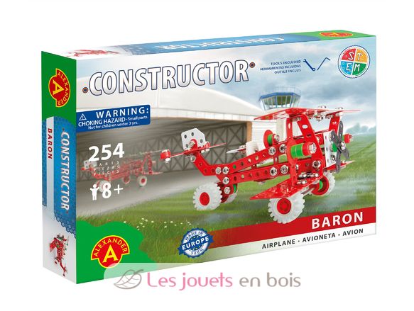 Constructor Baron - Retro Flugzeug AT-1655 Alexander Toys 1