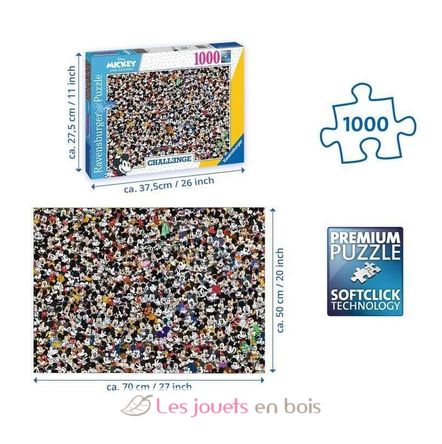 Mickey Mouse Challenge Puzzle 1000 Teile RAV-16744 Ravensburger 3