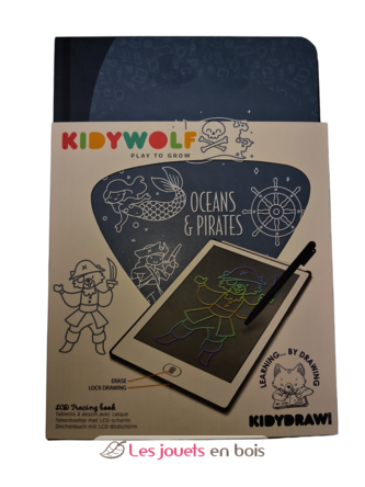 Zeichenbuch mit LCD-Bildschirm - Ozeane und Piraten KW-KIDYDRAWMINI-OPI Kidywolf 9