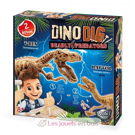 Dino Dig T-Rex und Raptor BUK2139 Buki France 1