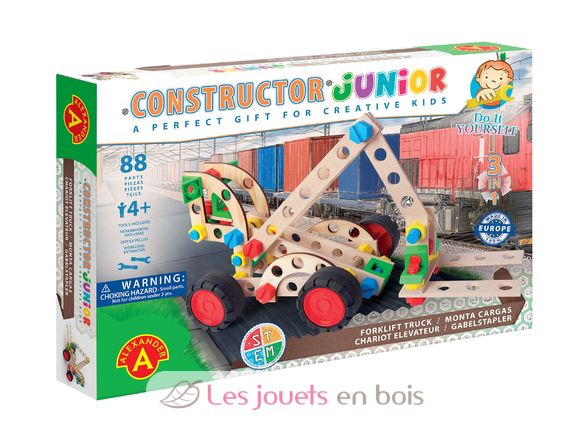Constructor Junior 3x1 - Gabelstapler AT-2159 Alexander Toys 1
