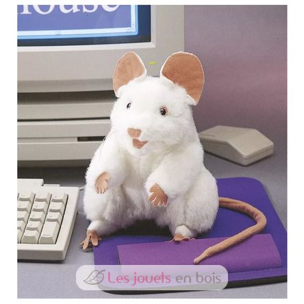 Handpuppe Weiße Maus FO-2219 Folkmanis 2