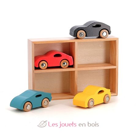 Supercars 4-teiliges Holzautoset V2369 Vilac 1