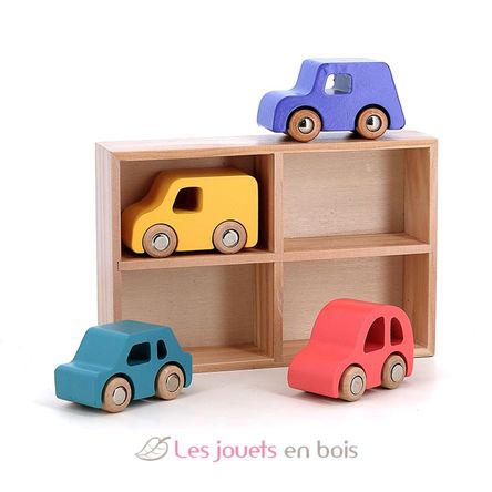 City 4-teiliges Holzautoset V2370 Vilac 1