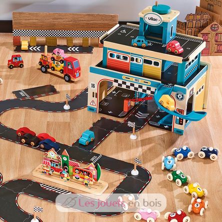 City 4-teiliges Holzautoset V2370 Vilac 5