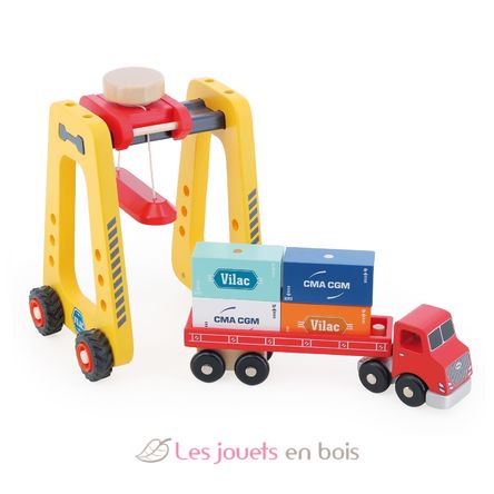 Containerkran und LKW V2375 Vilac 3