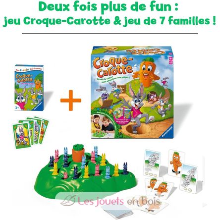 Karotten-Crunch und Kartenspiel mit 7 Familien RAV24782 Ravensburger 2