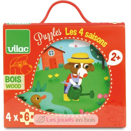 4 Jahreszeiten Puzzles V2641 Vilac 1