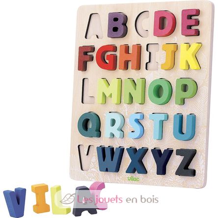 Unter dem Baldachin Holzpuzzle alphabet V2738 Vilac 2