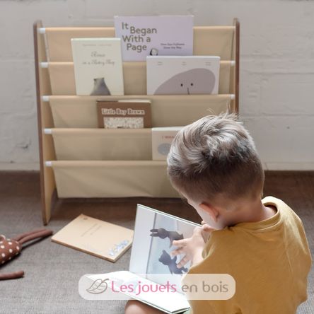 Bücherregal aus recycelter Stoff Beige EFK-107-016-019 3 Sprouts 3