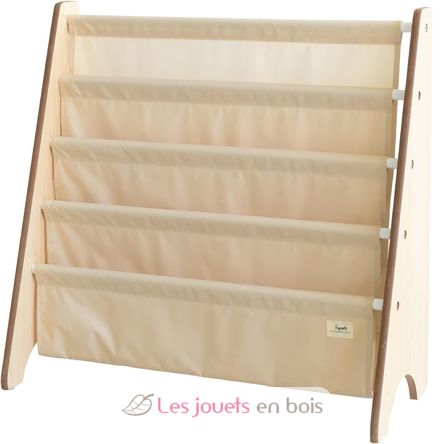 Bücherregal aus recycelter Stoff Beige EFK-107-016-019 3 Sprouts 1
