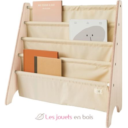 Bücherregal aus recycelter Stoff Beige EFK-107-016-019 3 Sprouts 2