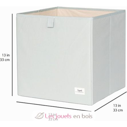 Aufbewahrungsbox aus recycelter Stoff Grün EFK-107-002-026 3 Sprouts 2