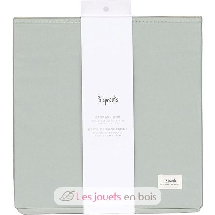 Aufbewahrungsbox aus recycelter Stoff Grün EFK-107-002-026 3 Sprouts 4