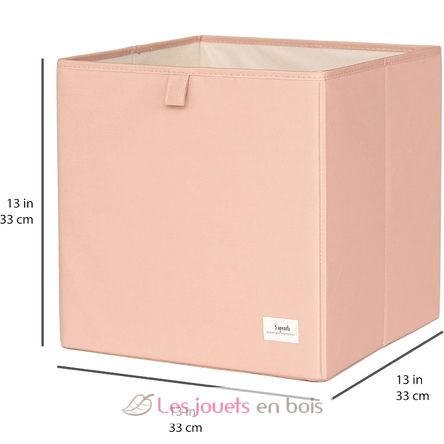 Aufbewahrungsbox aus recycelter Stoff Lehm EFK-107-002-024 3 Sprouts 2