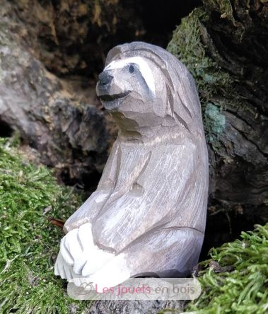 Figur Dreizehenfaultier aus Holz WU-40719 Wudimals 2