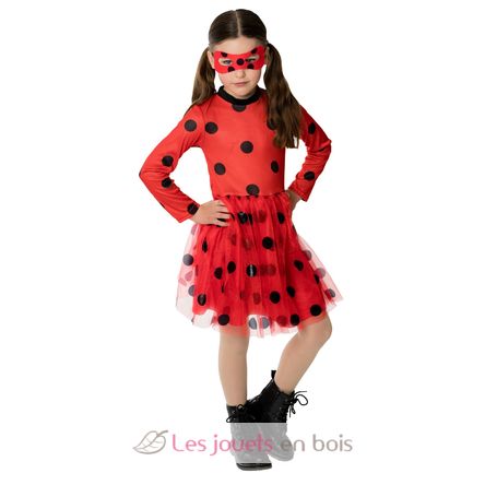 Ladybug Kleid und Maske, 5-8 Jahre R300834 Rubies 1