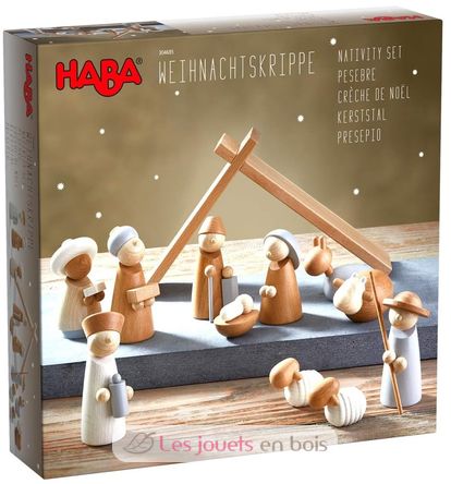 Weihnachtskrippe aus Holz HA304685 Haba 1