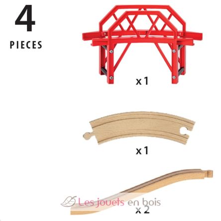Bahnbrücke mit Auffahrten BR33699 Brio 5