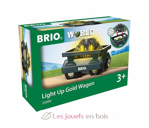 Goldwaggon mit Licht BR33896 Brio 3