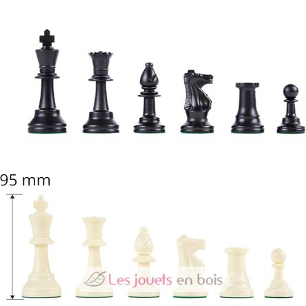 Kunststoff-Schachfiguren König 95 mm WJ-ECH21034 Wilson Jeux 3