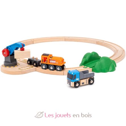 Starterset Güterzug mit Kran BR36028 Brio 3