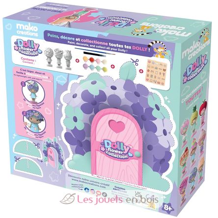 Dolly Flower-Figuren zum Bemalen und Dekorieren MM39200 Mako Créations 3