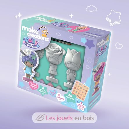 Dolly Flower-Figuren zum Bemalen und Dekorieren MM39200 Mako Créations 2