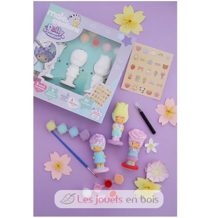 Dolly Flower-Figuren zum Bemalen und Dekorieren MM39200 Mako Créations 5