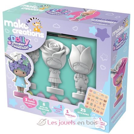 Dolly Flower-Figuren zum Bemalen und Dekorieren MM39200 Mako Créations 1