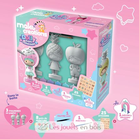 Dolly Fruit-Figuren zum Bemalen und Dekorieren MM39201 Mako Créations 5