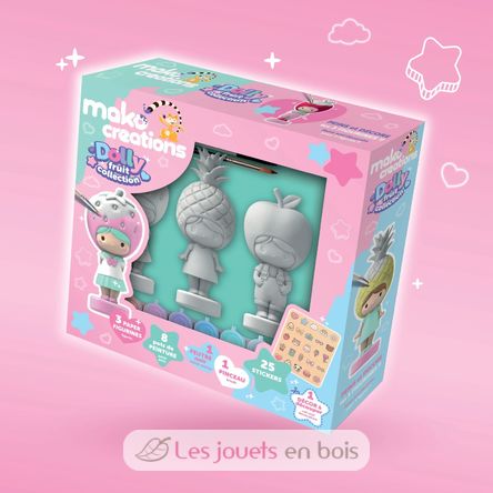 Dolly Fruit-Figuren zum Bemalen und Dekorieren MM39201 Mako Créations 2