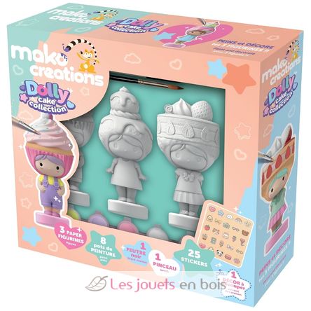 Dolly Cake-Figuren zum Bemalen und Dekorieren MM39202 Mako Créations 1