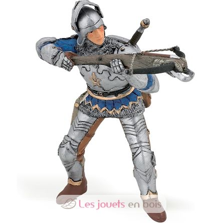 Blaue Armbrustschützenfigur in Rüstung PA-39753 Papo 1