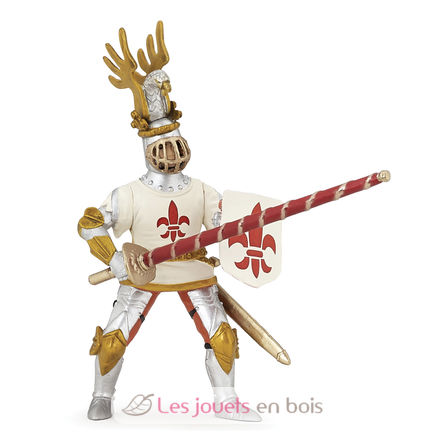 Weiße Ritter-Fleur-de-Lys-Figur PA39790 Papo 1