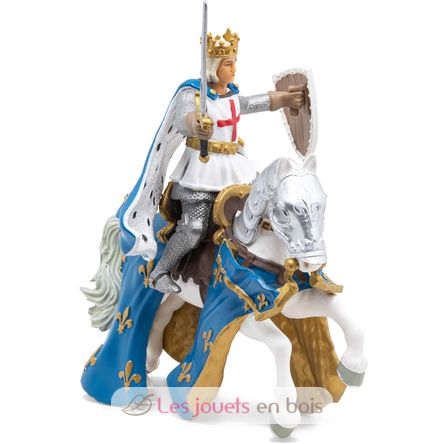 Ludwig der heilige auf seinem pferd figur PA39841-4013 Papo 2